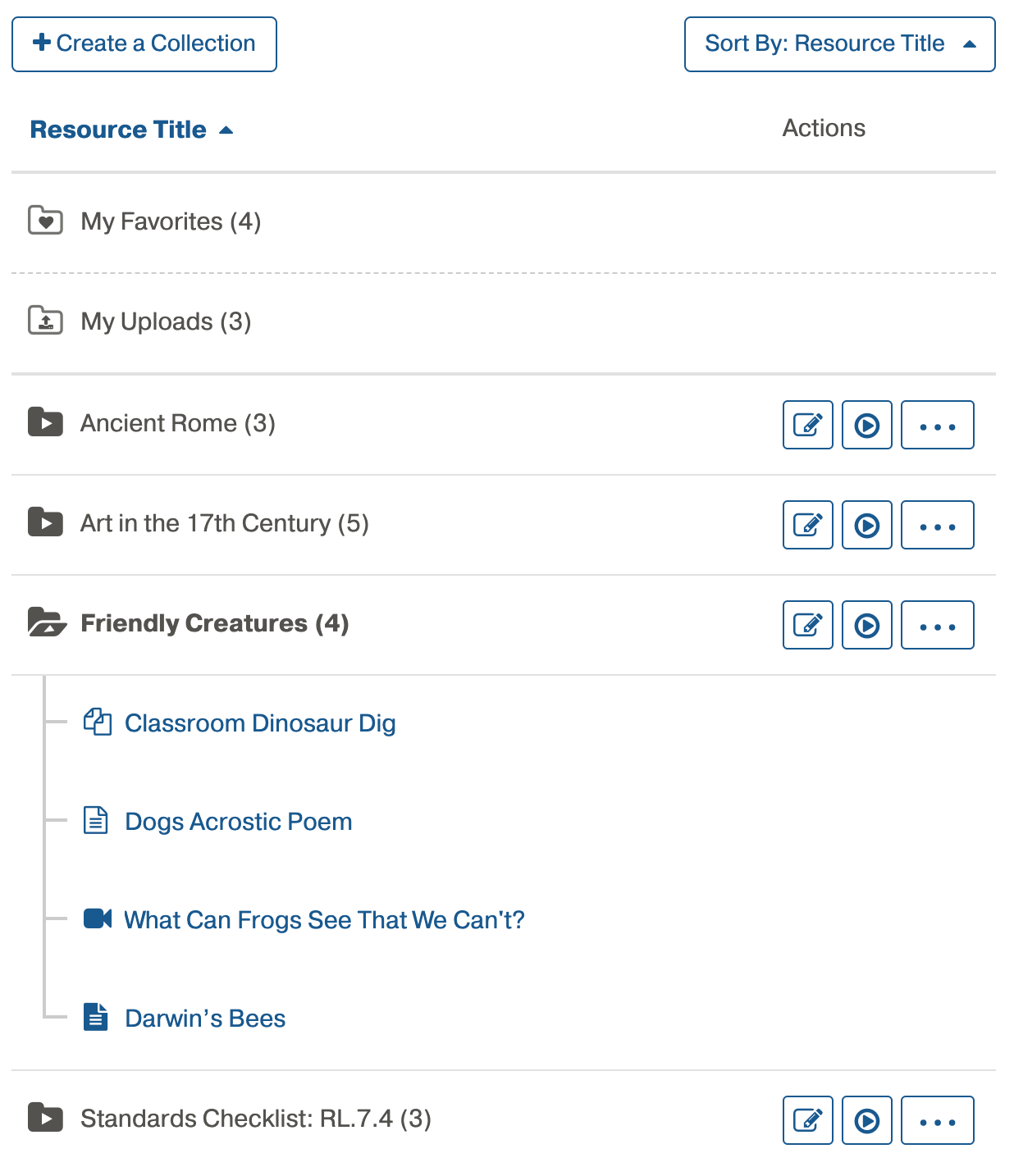 Curriculum Manager on mobile device