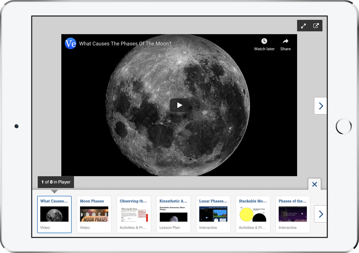 Lunar cycle collection in the Collection Player